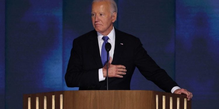 Emotional Joe Biden passes torch to Kamala Harris ending 5 decades in elected office