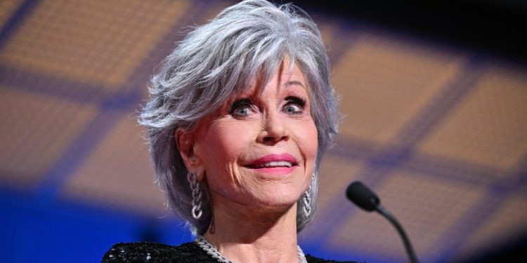 Jane Fonda says Harris-Walz ticket is ‘only hope’ to beat ‘orange man’ in campaign call with climate activists