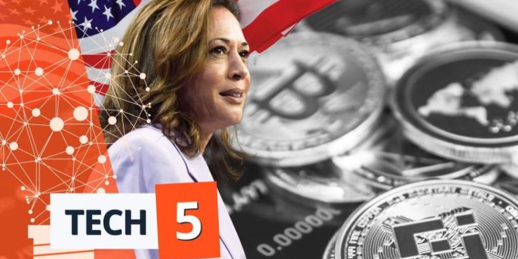Tech 5: Aide Says Harris Supports Policies to Expand Crypto Sector, AMD to Buy ZT Systems