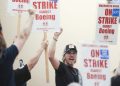 Boeing factory workers strike after overwhelmingly rejecting contract