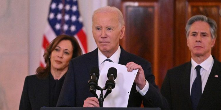 Biden balks when asked if Trump deserves credit for Israel-Hamas cease-fire deal: ‘Is that a joke?’