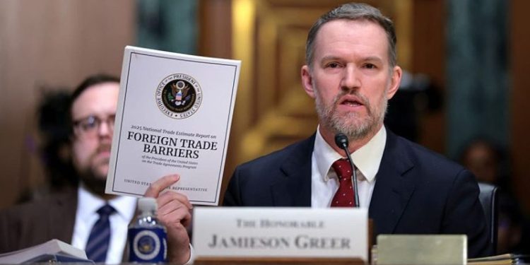 Trump trade rep takes bipartisan fire over tariffs as Dem launches bid to halt them