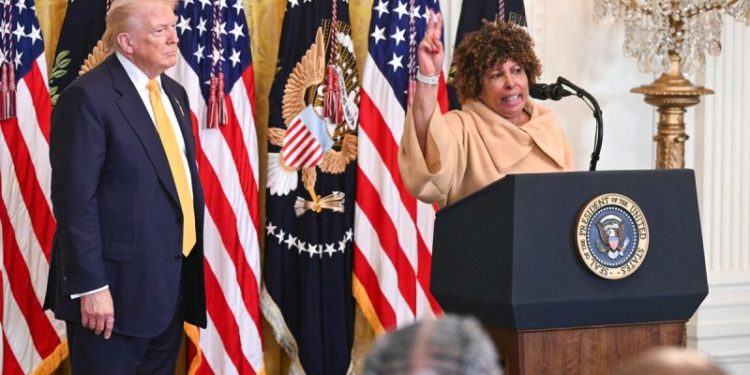 Grandmother tells Trump critics to ‘get off the man’s back’ during White House Black History Month event